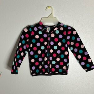 Circo Toddler Girl Polka‎ dot Colorful Full Zip Jacket Hoodie size 5T
